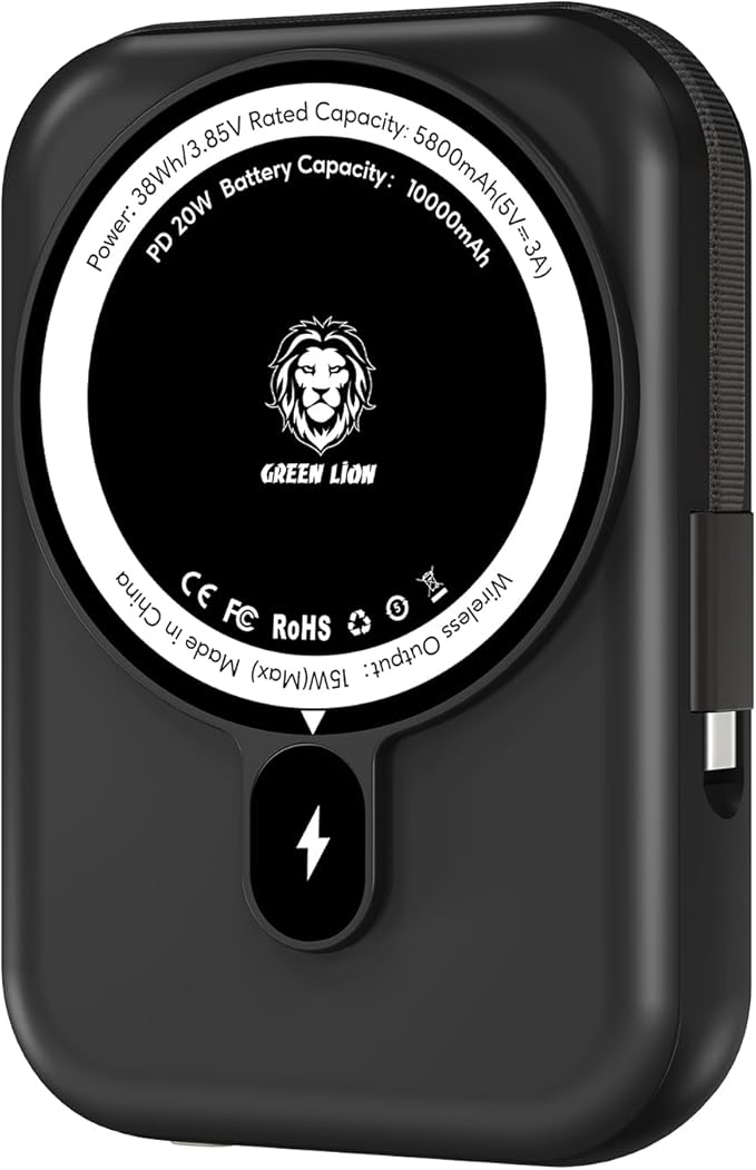 Green Lion Monaco MagSafe Power Bank 10000mAh gamingstore Green Lion Monaco MagSafe Power Bank 10000mAh gamingstore